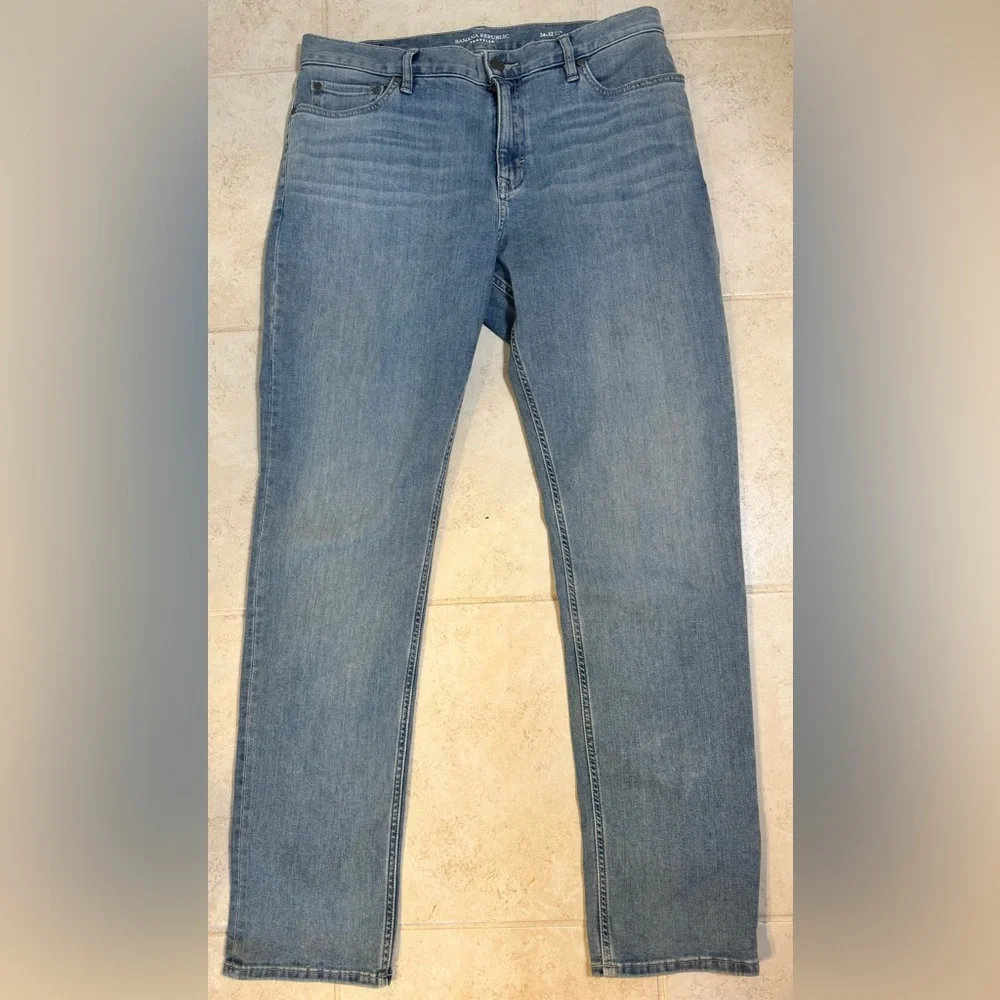 Banana Republic‎ Traveler Jeans Slim Fit Light Wash 34x32